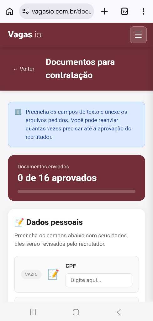 Portal do Candidato